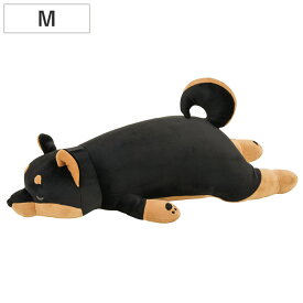 抱き枕 ぬいぐるみ 犬 プレミアムねむねむアニマルズ コテツ Mサイズ （ 抱きまくら 動物 イヌ プレミアム 枕 まくら クッション もちもち しっとり いぬ 柴犬 シバ 黒柴 黒シバ アニマル 洗える ）