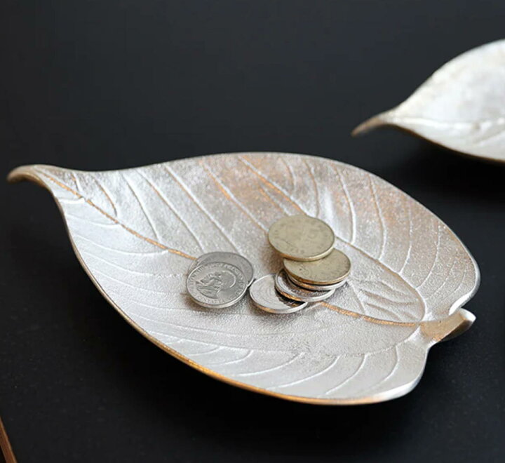 楽天市場】アクセサリートレー LEAF TRAY L 葉 アルミニウム 