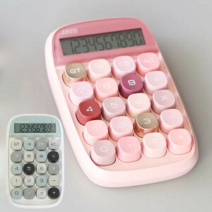 電卓 イコール モーメント ホワイト ピンク コンパクト ( 計算機 卓上電卓 でんたく 10桁 おしゃれ レトロ かわいい ミニ 小型 見やすい 持ち運び GT CE 便利機能 プレゼント 事務用品 電子 文