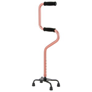 杖 4点杖 ショートタイプ アルミ製 軽量 ステッキ 多点杖 自立式 介護 非課税 ( 2段階 四点杖 6段階調節 伸縮杖 歩行 補助 リハビリ プレゼント 女性 男性 介護用品 倒れない 安定 衝撃吸収 滑