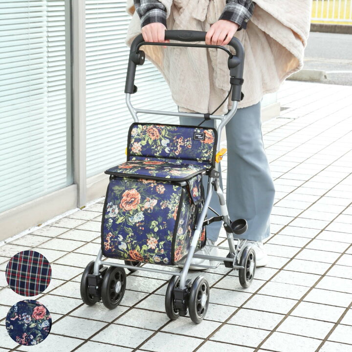 楽天市場】シルバーカー ミドルタイプ ルーク 幅広ハンドル 折りたたみ 