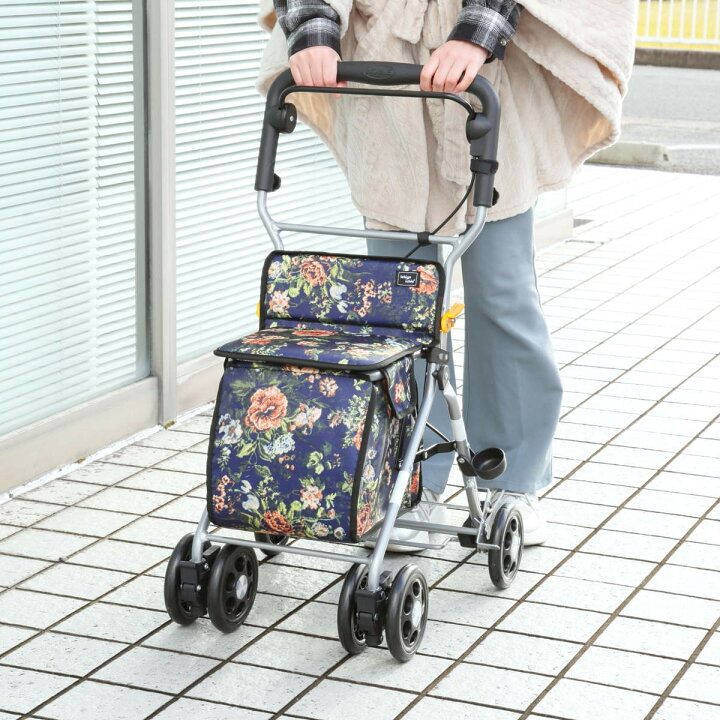 楽天市場】シルバーカー ミドルタイプ ルーク 幅広ハンドル 折りたたみ 
