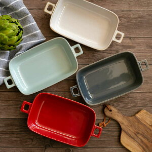 グラタン皿 23cm 持ち手付き レクタングル HINATA 皿 食器 洋食器 耐熱 陶器 ( 耐熱皿 耳付き 取っ手 四角 スクエア 角皿 中皿 電子レンジ対応 食洗機対応 オーブン対応 おしゃれ かわいい )