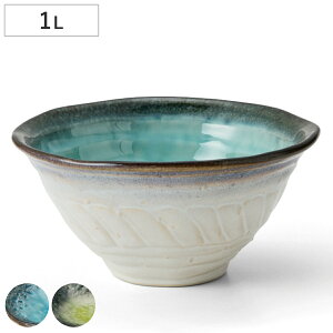 どんぶり 1L 丼 ボウル KANADE 陶器 ( 電子レンジ対応 丼ぶり 鉢 麺鉢 和食器 和風 個性的 スープパスタ サラダ うどん 蕎麦 そば 麺 おしゃれ )
