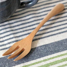 フォーク 木 長さ17cm L knob 木製 カトラリー 食器 （ 木製フォーク キャンプ アウトドア 天然木 ふぉーく パスタフォーク ブナ デザート デザートフォーク 木製食器 おしゃれ ）