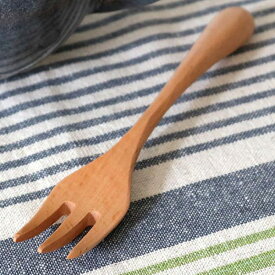 フォーク 木 長さ15.5cm M knob 木製 カトラリー 食器 （ 木製フォーク キャンプ アウトドア 天然木 ふぉーく パスタフォーク ブナ デザート デザートフォーク 木製食器 おしゃれ ）