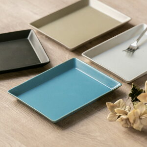 プレート 17.5cm L KASANE レクタングル 陶器 ( 食洗機対応 皿 長皿 長角 中皿 四角 お皿 取り皿 刺身 サラダ 盛り皿 パン おしゃれ 重ねる スタッキング スクエア 単品 1枚 マット )