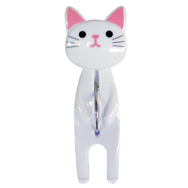 数量は多 ねこのしっぽの物語 ねこのおすわり洗濯ばさみ 3個セット シロ Me241 Rmladv Com Br