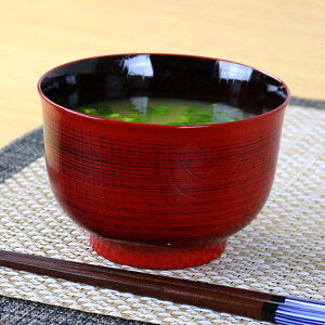 汁椀 460ml 日本製 クリーンコート 羽反型 刷毛目 根来 ( 和食器 味噌汁椀 お椀 食洗機対応 電子レンジ対応 和食 食器 汚れにくい 洗いやすい )