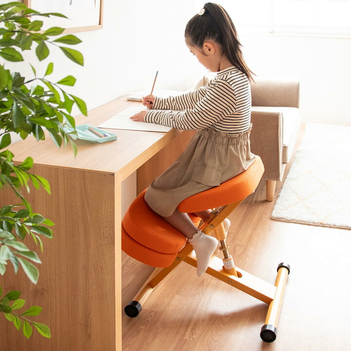 楽天市場】学習チェア 椅子 ライトナチュラルフレーム クッション付き 