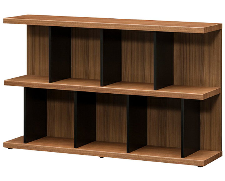 楽天市場】本棚 ウッドシェルフ モダンデザイン ロータイプ TAU-SHELF 