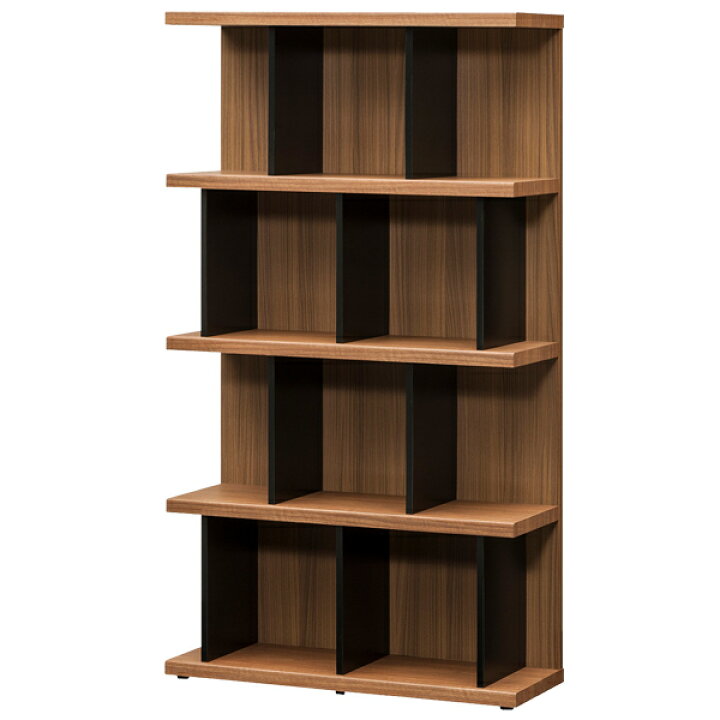 楽天市場】本棚 ウッドシェルフ モダンデザイン ハイタイプ TAU-SHELF 