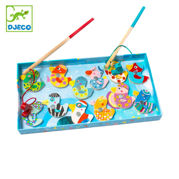 楽天市場 魚釣り おもちゃ フィッシング ダック 子供 マグネット 知育玩具 ジェコ Djeco 子ども 魚釣りゲーム キッズ 磁石 木製 玩具 木のおもちゃ フィッシング さかなつり 釣り ゲーム リビングート 楽天市場店