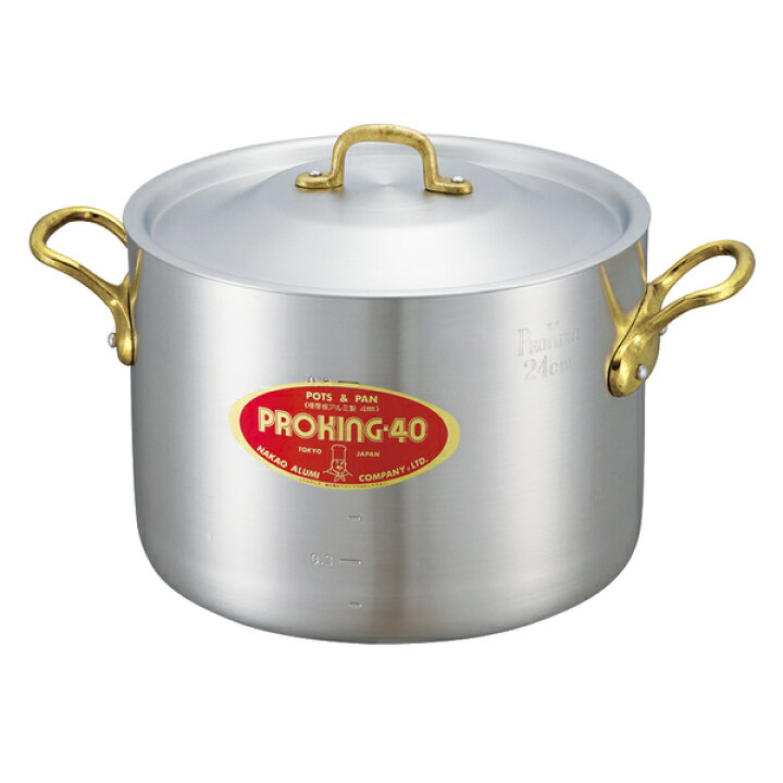 楽天市場】半寸胴鍋 18cm 3.3L ガス火専用 プロキング 業務用 中尾  