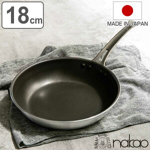 フライパン 18cm 浅型 アルミ製 フッ素樹脂加工 シルクフライパン 日本製 中尾アルミ ( ガス火対応 直火専用 炒め鍋 いため鍋 金属ヘラOK ふっ素加工 軽い 18センチ フッ素コーティング 軽量