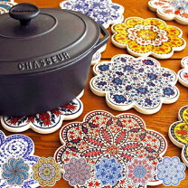 楽天市場】トルコ お土産（鍋敷き｜配膳用品・キッチンファブリック 