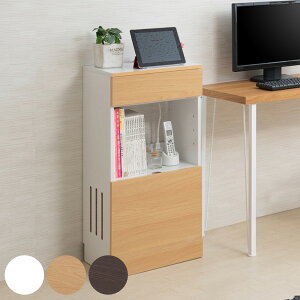 ルーター収納 キャビネット コンセント付 約幅46cm ( 送料無料 ラック 収納 ルーター モデム 収納棚 木製 ディスプレイラック 多目的ラック シェルフ ナチュラル ブラウン ホワイト )
