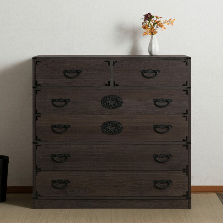 ☆注目?！！☆時代箪笥 和家具 和箪笥 4段 横幅約114cm奥行き約38cm高 