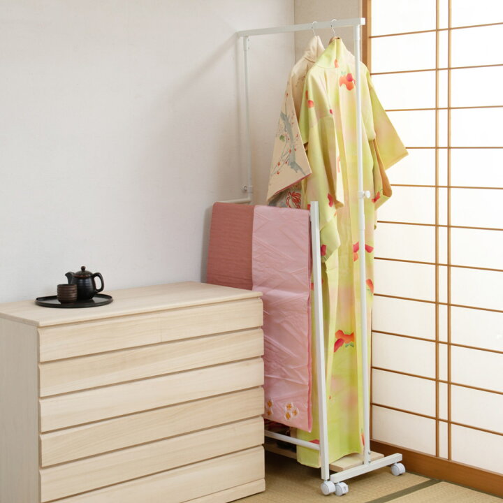 楽天市場】ハンガーラック 着物 IKOU フレキシブル多機能衣桁 桐 
