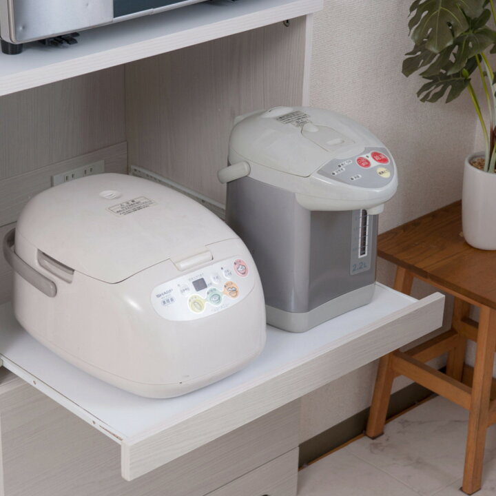 楽天市場】キッチンボード 幅60cm 2口コンセント×2ヶ ホワイト木目 
