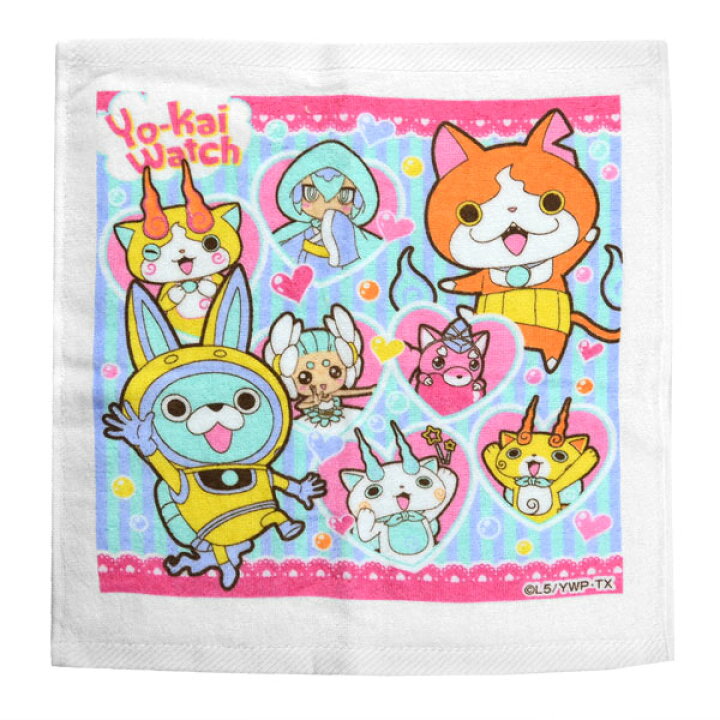 楽天市場 妖怪ウォッチ タオル ハンドタオル 女児柄 Usaピョン柄 キャラクター 子供 タオルハンカチ 保育園 幼稚園 入園グッズ 入園準備 ハンカチ 子ども用タオル うさぴょん リビングート 楽天市場店