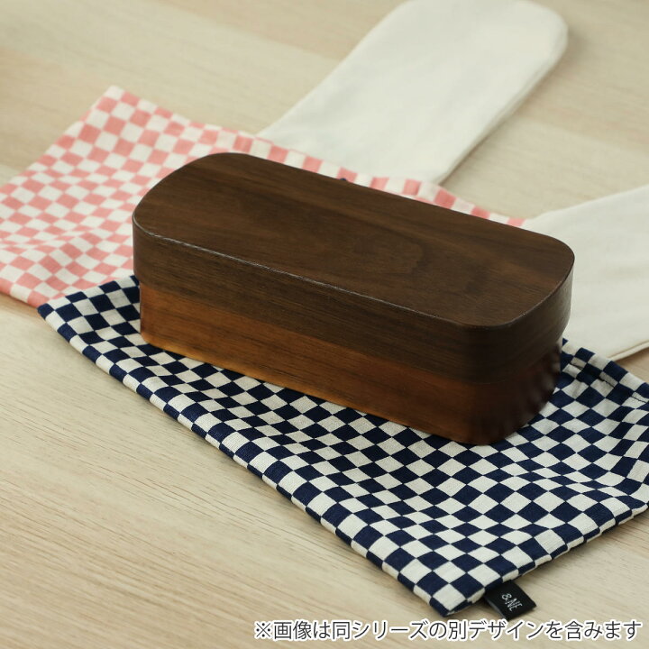 楽天市場】＆NE 弁当袋 リボン 市松柄 （ アンドエヌイー お弁当袋  