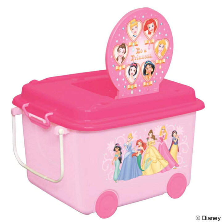 楽天市場 おもちゃ箱 収納ボックス ディズニープリンセス ふた キャスター付き おもちゃ 収納 収納ケース 車輪付き ふた付き おもちゃ入れ 積み重ね スタッキング 箱 お片付け 子供部屋 ディズニー Disney リビングート 楽天市場店