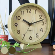 置き時計 掛け時計 木目調 時計 おしゃれ （ 壁掛け アナログ 掛時計 置時計 コンパクト 小さめ 書斎 ク…