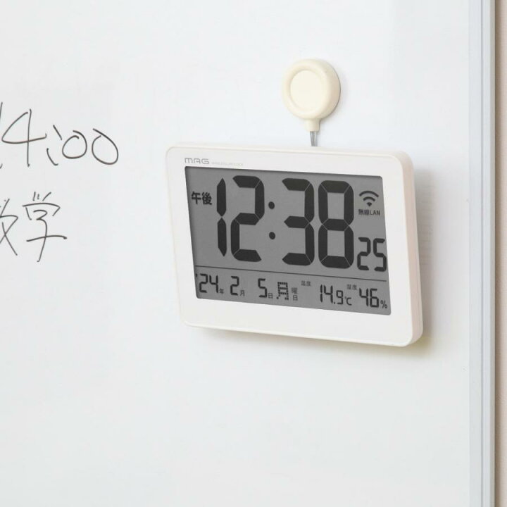 楽天市場】電波時計 無線LAN置掛両用時計 セットレス USB電源 （ 時計 