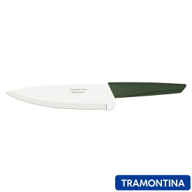 牛刀 16.6cm リーフ トラモンティーナ 7インチ （ TRAMONTINA シェフナイフ 包丁 料理包丁 万能包丁 キッチンナイフ 文化包丁 16.6センチ 166mm 166ミリ 食洗機対応 調理小物 調理道具 下ごしらえ用品 エコ 環境に優しい ）