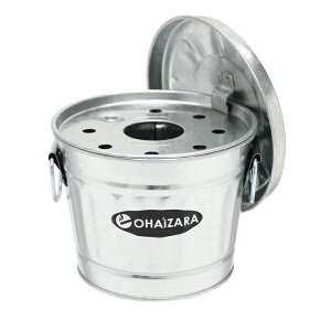 灰皿 オハイザラ シルバー 1L ふた付き 卓上 はいざら 消火ストッパー 日本製 obaketsu オバケツ ( タバコ 煙草 吸い殻入れ 卓上灰皿 フタ付き たばこ 吸殻 おしゃれ おばけつ トタン アッシュ