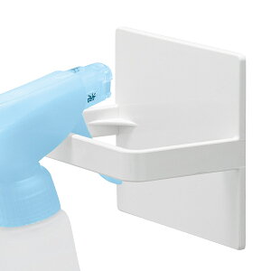 バス収納 マグネット スプレーボトルホルダー ( 浴室 磁石 収納 洗剤スプレー ボトル ホルダー ホワイト 洗い場 お風呂 バスグッズ )
