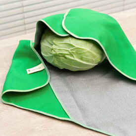 野菜保存 つつむ 冷蔵庫収納 Vegimage （ 野菜ストッカー 保存 鮮度保持 布 野菜用 梅炭生地 抗菌 調湿 日本製 繰り返し使える ベジマジ 野菜ラップ 冷蔵庫用 野菜 保管 ストック 長期保存 鮮度維持 冷蔵庫 白菜 キャベツ 洗濯機OK ）
