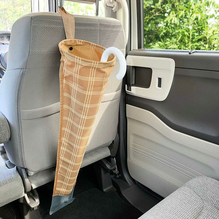 楽天市場】傘ホルダー 車 リング付き傘カバー matka 吊り下げ （ 車内 