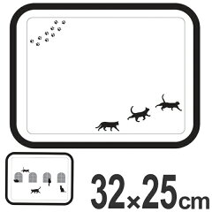 トレイ32×25cmメラミントレイネコ