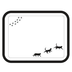 トレイ32×25cmメラミントレイネコ