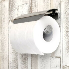 ペーパーホルダー ふた付き BISK NATURA トイレットペーパーホルダー ビスク （ トイレットペーパー ホルダー 紙巻器 シングル ステンレス カバー 蓋 フタ 収納 ペーパー トイレ収納 リフォーム DIY 石膏ボード用 ）