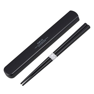 箸&箸箱セット スライド式 センプリチェ 音が鳴らない 19.5cm ( 食洗機対応 箸&ケース 箸ケース 音の鳴らない お箸 ハシ はし メンズ 男性用 )
