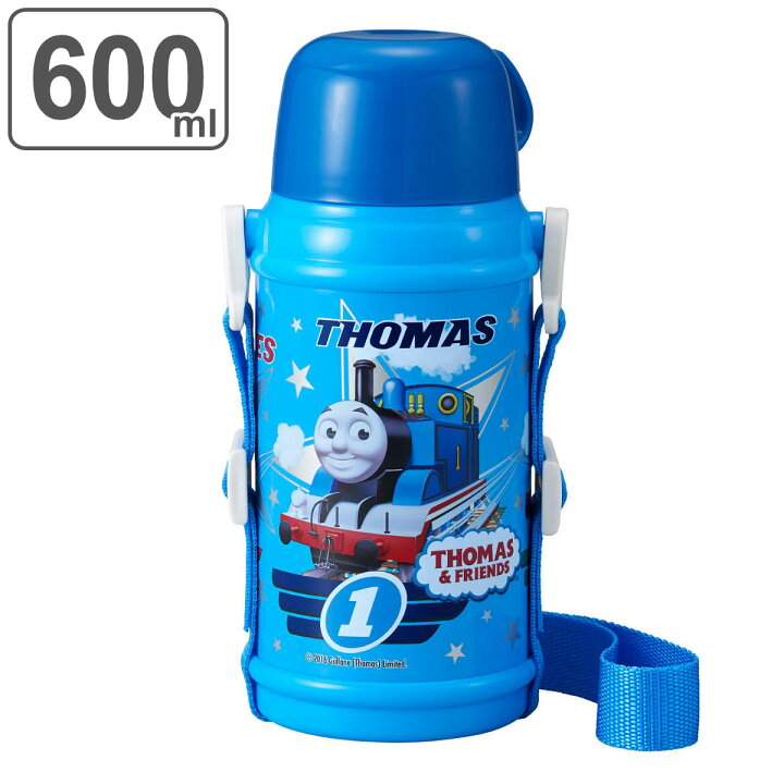 楽天市場 水筒 キッズ 600ml ステンレス コップ付き きかんしゃトーマス 送料無料 トーマス 保温 保冷 コップ飲み ワンタッチ すいとう 子供 幼稚園 保育園 子供用水筒 ワンプッシュ ステンレスボトル ショルダーベルト 子供用 リビングート 楽天市場店