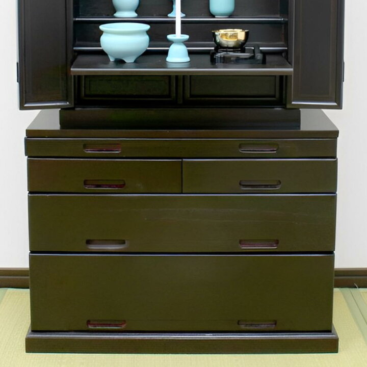 楽天市場】仏壇台 キャビネット 幅62cm モダン 天然木 ミニ 仏壇 （ 台 