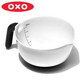 OXO ハンドル付きボウル 2L （ オクソー 食洗機対応 調理用ボウル ボウル ボール 持ち手 ハンドル付き 深型ボウル 滑り止め付き 深め 下ごしらえ 調理用品 製菓道具 キッチン便利グッズ キッチンツール ）