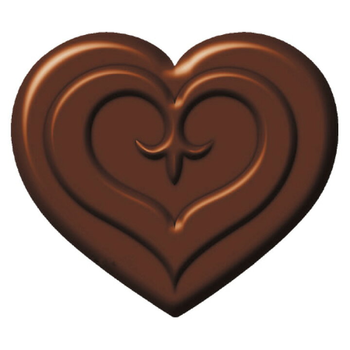 チョコレート型 ハート型 L チョコレートモールド 手作りチョコ （ チョコ型 抜き型 チョコレート 型 バレンタイン お菓子作り 友チョコ  製菓道具 プリティハート ） リビングート 