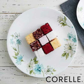 プレート 26cm コレール CORELLE フェアリーフローラ （ 食洗機対応 電子レンジ対応 オーブン対応 お皿 白 大皿 丸皿 盛皿 耐熱 白い食器 平皿 パスタ皿 メイン おかず ワンプレート 花柄 洋食器 おしゃれ ）