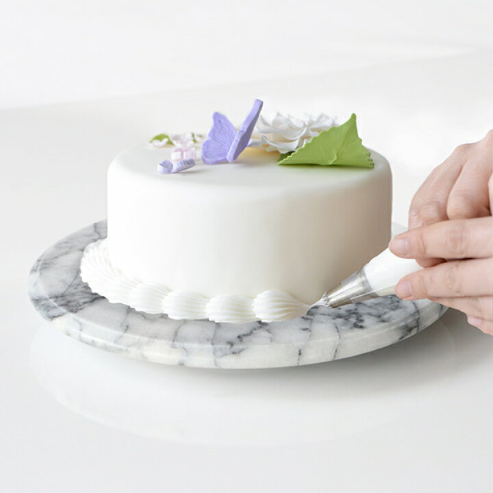 楽天市場 回転台 ケーキ 30cm 大理石 ケーキスタンド スイーツコンビニ倶楽部 製菓 天然石 ケーキ台 回転 ナッペ デコレーション ケーキ作り 台 大理石プレート ケーキクーラー デコレーションスタンド ケーキ回転台 皿 プレート リビングート 楽天市場店
