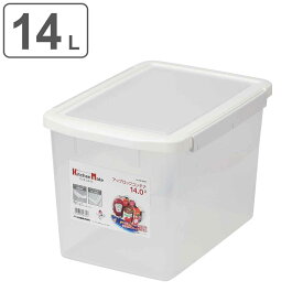 保存容器 14L キッチンメイト アップロックコンテナ （ 日本製 密閉 プラスチック キッチンストッカー 乾物保存 ストック レトルト保存 プラスチック保存容器 密閉容器 整理ケース 大容量 長方形 ）