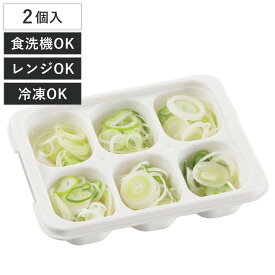 保存容器 20ml×6 冷凍つくりおき小分けトレー 20×6ブロック 2個組 （ プラスチック 食洗機対応 電子レンジ対応 冷凍 日本製 スタッキング トレー トレイ 保存 容器 冷凍保存 離乳食 作り置き おかず 常備菜 小分け 小分けトレー ）