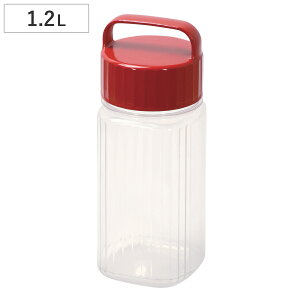果実酒びん 1.2L プラスチック 軽くて割れにくいスリム果実酒ポット ( 果実酒 びん 瓶 果実酒ビン 果実酒瓶 内蓋 保存容器 スリム 果実酒ポット 持ち手 冷蔵庫 梅酒 梅干し 漬け物 容器 つけ