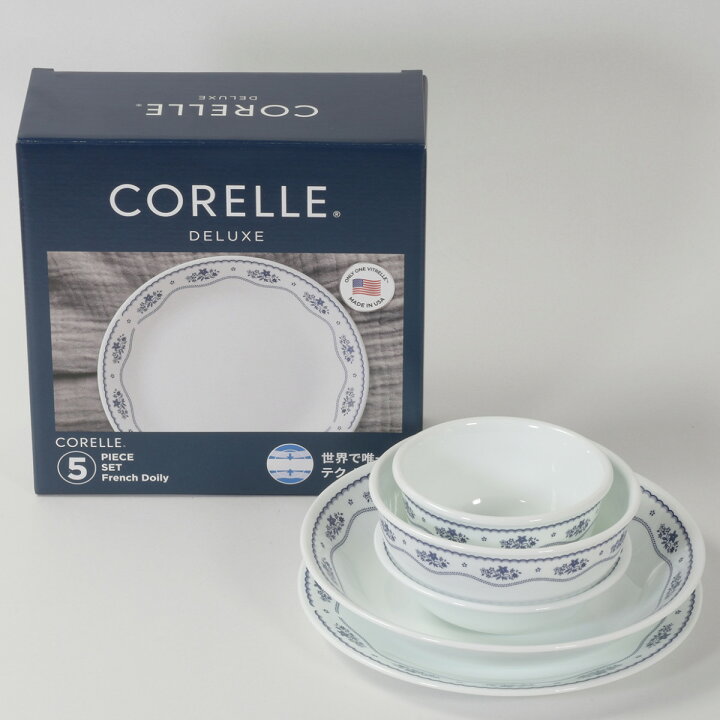 楽天市場】食器 5点セット CORELLE コレール 強化ガラス （ 食洗機対応 