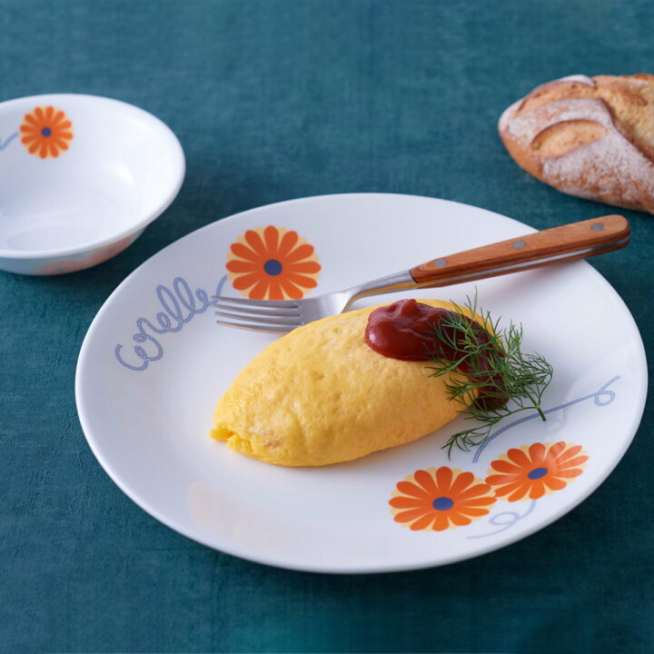楽天市場】プレート 26cm CORELLE コレール オレンジマーガレット 強化 