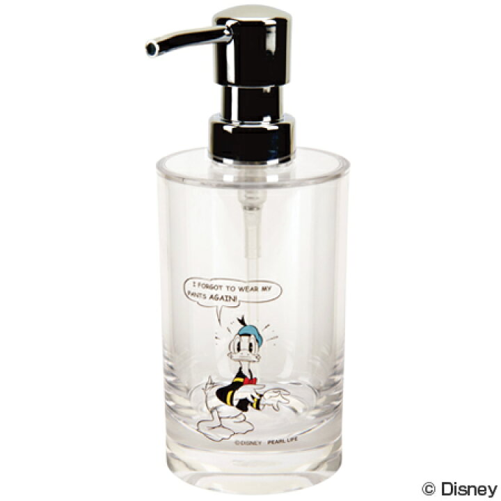 楽天市場 ソープディスペンサー ラウンド ドナルドダック ディスペンサー ディスペンサーボトル シャンプーボトル ボディソープ ソープボトル ディズニー 詰め替え用 プラスチック製 リビングート 楽天市場店
